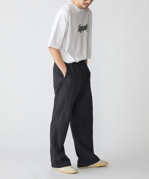 SHIPS（シップス）の「SHIPS:〈遮熱/UVカット/吸水速乾/接触冷感〉SHELTECH(R) ワイドストレート パンツ（その他パンツ・メンズ・ブラック/チャコールグレー・SMALL/LARGE/MEDIUM）」の8枚目の写真