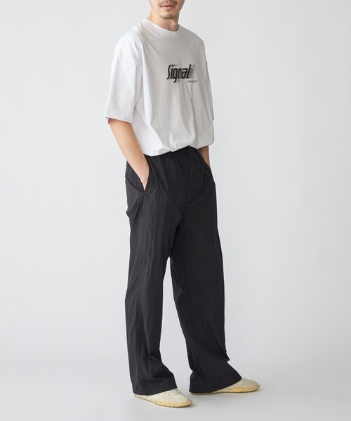 SHIPS（シップス）の「SHIPS:〈遮熱/UVカット/吸水速乾/接触冷感〉SHELTECH(R) ワイドストレート パンツ（その他パンツ・メンズ・ブラック/チャコールグレー・SMALL/LARGE/MEDIUM）」の9枚目の写真