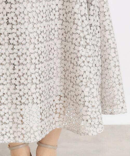 index(インデックス)の「◆ミニフラワーレースフレアスカート【洗濯機洗い可】(スカート・レディース・ブルー系9/アイボリー系7/チャコール/ベージュ系その他7・36/38/40/42)」の8枚目の写真