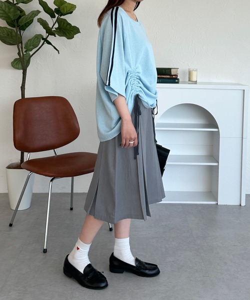 kutir(クティール)の「2way アソートミディプリーツスカート(スカート・レディース・ブラック/グレー/ブルー/レッド/グリーン/ベージュ/ダークグレー・MEDIUM/LARGE)」の18枚目の写真