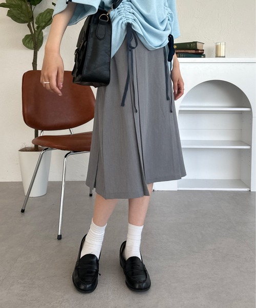 kutir(クティール)の「2way アソートミディプリーツスカート(スカート・レディース・ブラック/グレー/ブルー/レッド/グリーン/ベージュ/ダークグレー・MEDIUM/LARGE)」の14枚目の写真