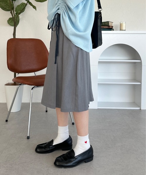 kutir(クティール)の「2way アソートミディプリーツスカート(スカート・レディース・ブラック/グレー/ブルー/レッド/グリーン/ベージュ/ダークグレー・MEDIUM/LARGE)」の15枚目の写真