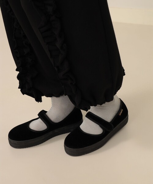 別注】ALBEROLA / メリージェーン ベロア厚底シューズ（その他シューズ