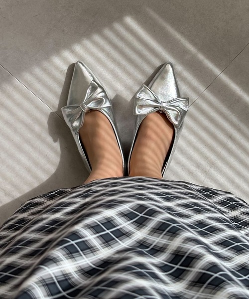 3.3 Field Trip （3.3フィールドトリップ）の「3.3 Field Trip／リボン パンプス(取り外し可能)（サンダル・レディース・その他1/ブラック・LARGE/MEDIUM）」の2枚目の写真