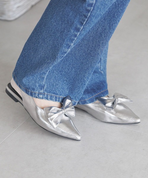 3.3 Field Trip （3.3フィールドトリップ）の「3.3 Field Trip／リボン パンプス(取り外し可能)（サンダル・レディース・その他1/ブラック・LARGE/MEDIUM）」の3枚目の写真