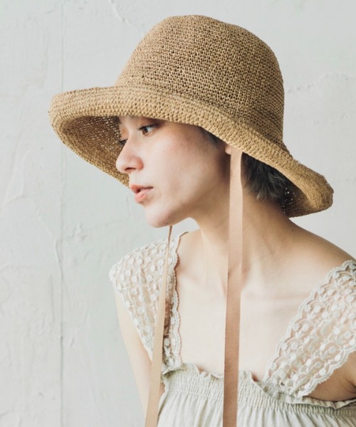 ORIENT MILLINERY（オリエント ミリナリー）の「SARAH【ｻﾗ】（ハット・レディース・ナチュラル/モカ/ブラック・FREE）」の9枚目の写真