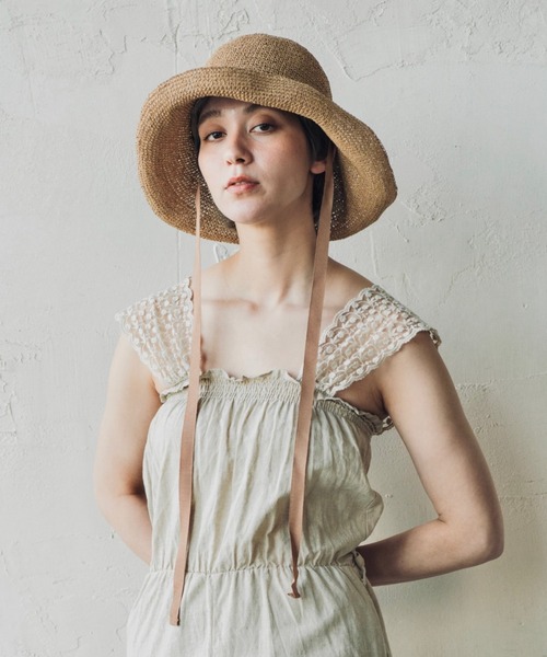 ORIENT MILLINERY（オリエント ミリナリー）の「SARAH【ｻﾗ】（ハット・レディース・ナチュラル/モカ/ブラック・FREE）」の8枚目の写真