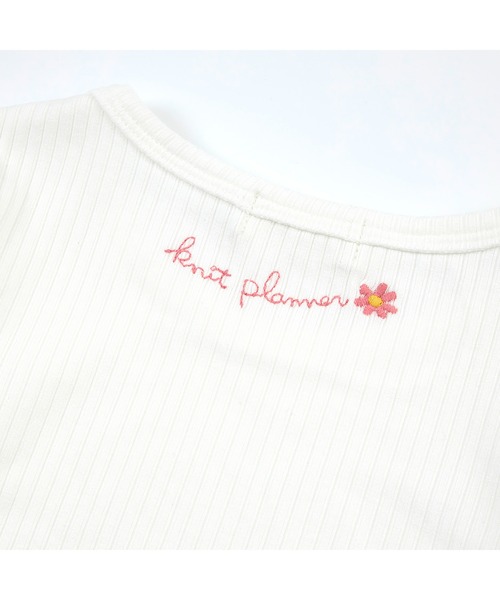 【セール】肩リボンビスチェ&長袖Tシャツセット(110～150)（Tシャツ/カットソー）｜KP（ケーピー）