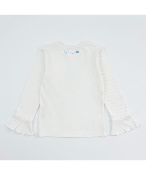 【セール】肩リボンビスチェ&長袖Tシャツセット(110～150)（Tシャツ/カットソー）｜KP（ケーピー）