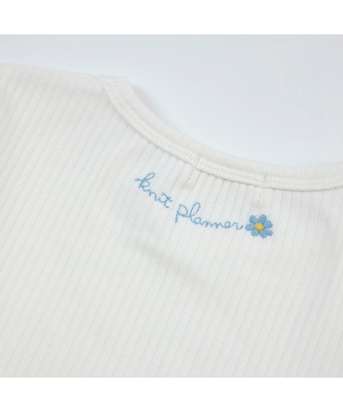 【セール】肩リボンビスチェ&長袖Tシャツセット(110～150)（Tシャツ/カットソー）｜KP（ケーピー）