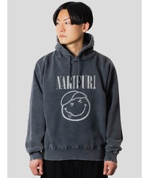 SMILEY FACE（スマイリーフェイス）の「narifuri × SMILEY FACE ガーメントダイロングスリーブパーカー（パーカー）」