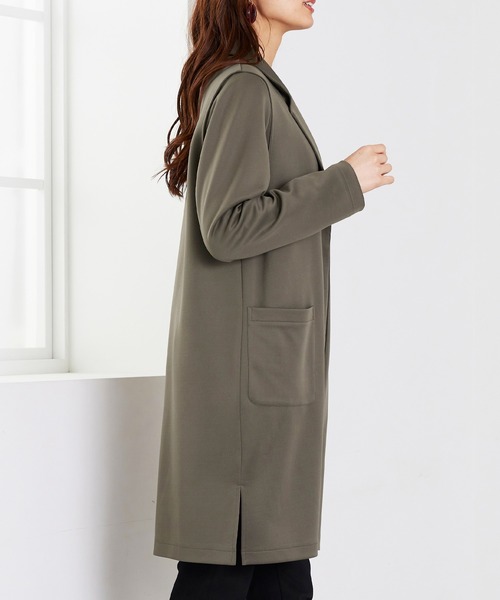 BELLUNA PLUS(ベルーナ)の「ロングベスト付ジャケットアンサンブル(テーラードジャケット・レディース・ベージュ/モカ・X-LARGE/LARGE/MEDIUM)」の6枚目の写真