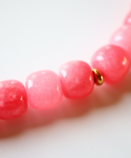 TUWAKRIM（トゥワクリム）の「【TUWAKRIM】ピンクジェイド×バロックパールネックレスs（ネックレス・レディース・ピンク・MEDIUM）」の6枚目の写真