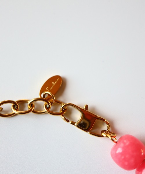 TUWAKRIM（トゥワクリム）の「【TUWAKRIM】ピンクジェイド×バロックパールネックレスs（ネックレス・レディース・ピンク・MEDIUM）」の5枚目の写真