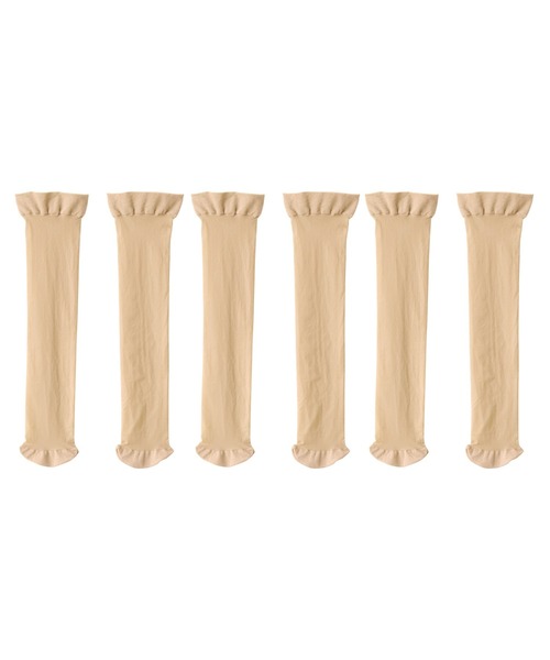 無印良品（ムジルシリョウヒン）の「婦人　サポートタイプ・２０デニール　ひざ下丈ストッキング（３足組）（タイツ/ストッキング・レディース・ベージュ系1/ベージュ系・23-25cm）」の2枚目の写真