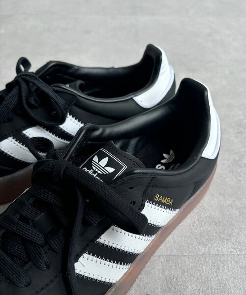 DouDou(ドゥドゥ)の「【adidas/アディダス】SAMBAE W(スニーカー・レディース・ブラック・23.5cm/24cm/24.5cm)」の7枚目の写真