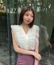 チュールフリルベスト