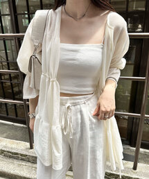 mystic | 【4色展開】ティアードニットカーディガン(カーディガン/ボレロ)