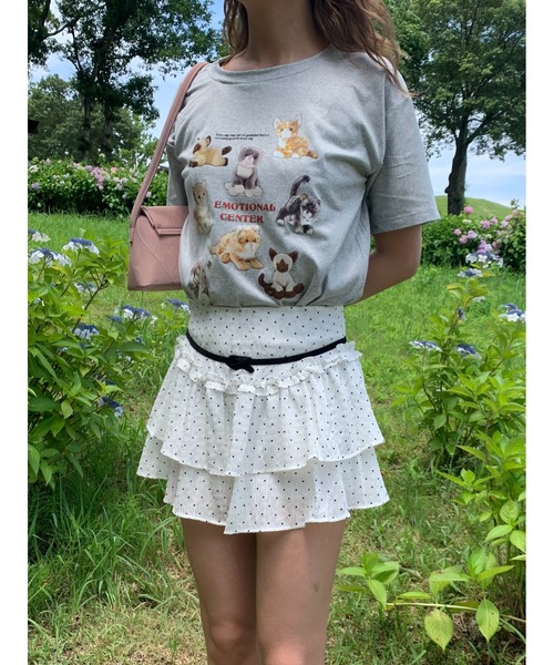 suzie angel(スージー エンジェル)の「ドット フリル ミニスカート(スカート・レディース・ホワイト・M)」の14枚目の写真