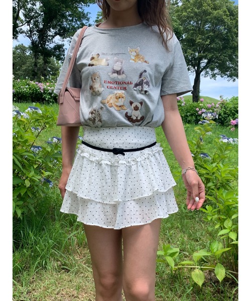 suzie angel(スージー エンジェル)の「ドット フリル ミニスカート(スカート・レディース・ホワイト・M)」の15枚目の写真