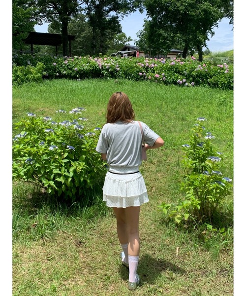 suzie angel(スージー エンジェル)の「ドット フリル ミニスカート(スカート・レディース・ホワイト・M)」の9枚目の写真