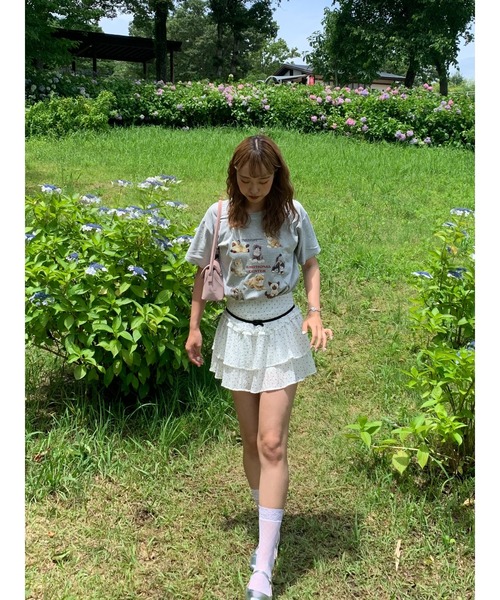 suzie angel(スージー エンジェル)の「ドット フリル ミニスカート(スカート・レディース・ホワイト・M)」の10枚目の写真