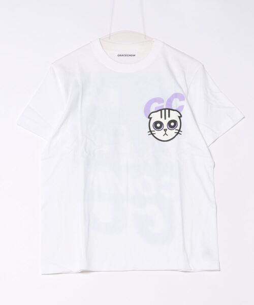 B.I.D.(ビーアイディー)の「《Grace Chow/グレース チョウ》Graphic/Design T(Tシャツ/カットソー・レディース・ホワイト・SMALL/MEDIUM)」の1枚目の写真