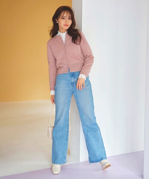 Feroux(フェルゥ)の「【洗える】スタンドネックブラウス(シャツ/ブラウス・レディース・ホワイト系/ブラック系/ブルー系・F)」の11枚目の写真