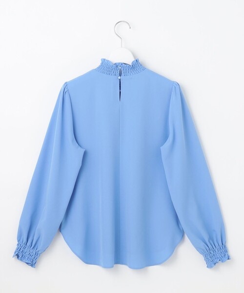 Feroux(フェルゥ)の「【洗える】スタンドネックブラウス(シャツ/ブラウス・レディース・ホワイト系/ブラック系/ブルー系・F)」の19枚目の写真