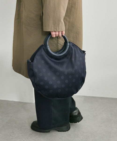 【コロチロ】ラウンドトートバッグL ear PAPILLONNER トートバッグ えんラウンドトートバッグSサイズ