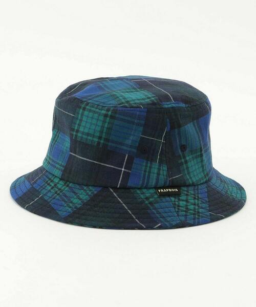 FRAPBOIS（フラボア）の「チェックチェックバケット（ハット・レディース・グレー/ブルー系その他・FREE）」の2枚目の写真