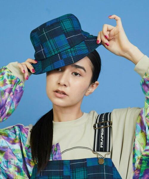 FRAPBOIS（フラボア）の「チェックチェックバケット（ハット・レディース・グレー/ブルー系その他・FREE）」の14枚目の写真