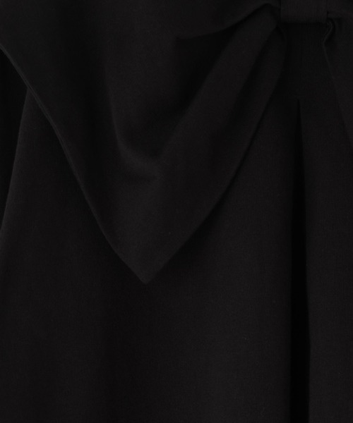 LOWRYS FARM（ローリーズファーム）の「リボン２ＷＡＹプルオーバーＬＳ　 145385（Tシャツ/カットソー・キッズ・ブラック/グレー・FREE）」の8枚目の写真