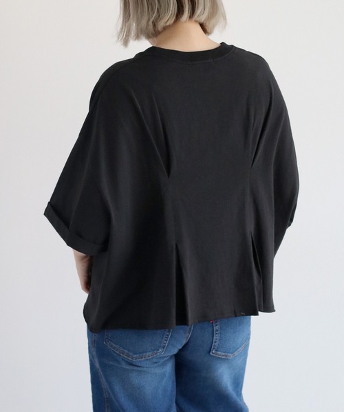 cepo(セポ)の「フロントタックショートスリーブTee(Tシャツ/カットソー・レディース・ベージュ/オフホワイト/ブラック・M)」の11枚目の写真