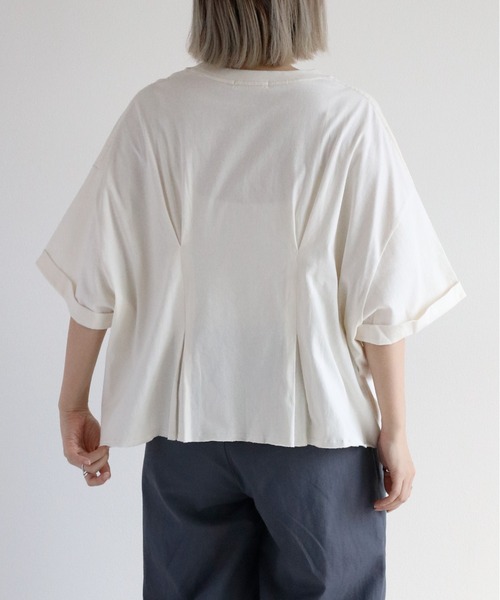 cepo(セポ)の「フロントタックショートスリーブTee(Tシャツ/カットソー・レディース・ベージュ/オフホワイト/ブラック・M)」の14枚目の写真
