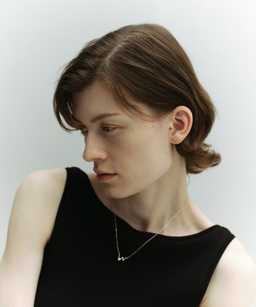 and cloud（アンドクラウド）の「Drawing Necklace（ネックレス・レディース・シルバー/ブラック・FREE）」の8枚目の写真