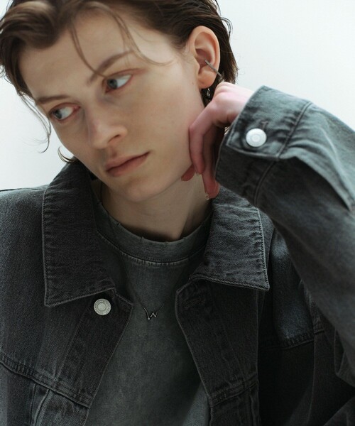 and cloud（アンドクラウド）の「Drawing Necklace（ネックレス・レディース・シルバー/ブラック・FREE）」の5枚目の写真