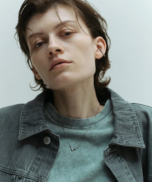 and cloud（アンドクラウド）の「Drawing Necklace（ネックレス・レディース・シルバー/ブラック・FREE）」の3枚目の写真