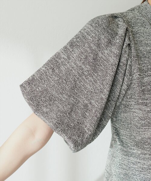 natural couture(ナチュラルクチュール)の「バルーンスリーブメランジニット(ニット/セーター・レディース・オフホワイト/ブラック/ピンク・FREE)」の11枚目の写真