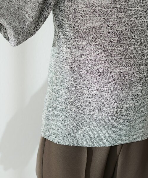 natural couture(ナチュラルクチュール)の「バルーンスリーブメランジニット(ニット/セーター・レディース・オフホワイト/ブラック/ピンク・FREE)」の10枚目の写真
