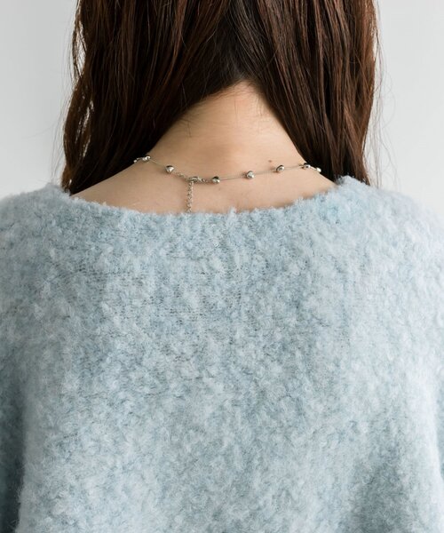 OLIVE des OLIVE（オリーブデオリーブ）の「ブークレ起毛ショートカーデ（カーディガン/ボレロ・レディース・アイボリー/サックスブルー/チャコールグレー/ピンク・FREE）」の21枚目の写真