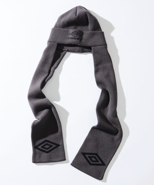 UMBRO(アンブロ)の「UMBRO/アンブロ SP Scarf Beanie/別注 スカーフ ニットビーニー(ニットキャップ/ビーニー・メンズ・ブラック/チャコール/ネイビー/ブラウン・FREE)」の21枚目の写真