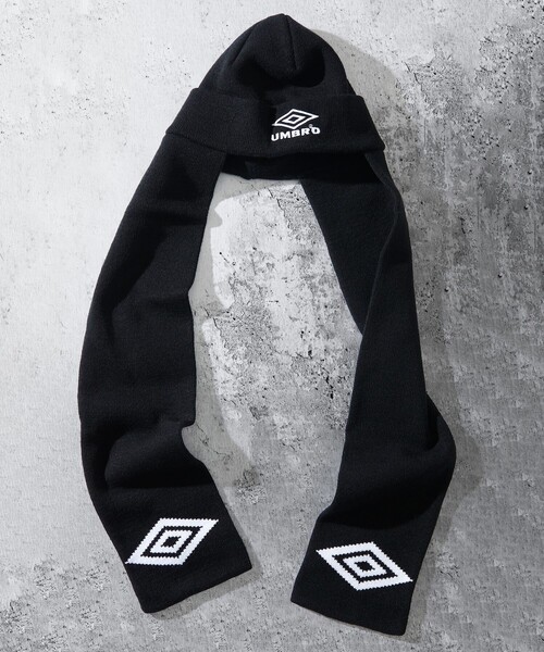 UMBRO(アンブロ)の「UMBRO/アンブロ SP Scarf Beanie/別注 スカーフ ニットビーニー(ニットキャップ/ビーニー・メンズ・ブラック/チャコール/ネイビー/ブラウン・FREE)」の19枚目の写真