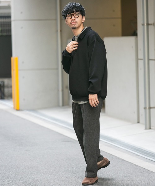 セール】『セットアップ対応』ポンチジッププルオーバー