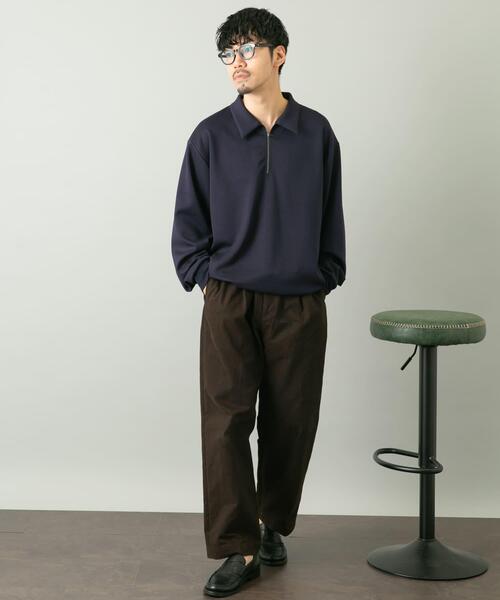 URBAN RESEARCH ROSSO MEN（アーバンリサーチロッソメン）の「『セットアップ対応』ポンチジッププルオーバー（Tシャツ/カットソー・メンズ・ブラック/ネイビー・LARGE/MEDIUM）」の21枚目の写真