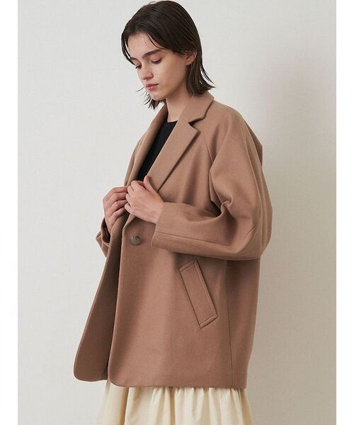 ELENDEEK（エレンディーク）の「ソリッドチェスターコート（チェスターコート・レディース・ベージュ/ネイビー・02/01）」の20枚目の写真