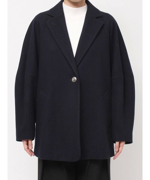 ELENDEEK（エレンディーク）の「ソリッドチェスターコート（チェスターコート・レディース・ベージュ/ネイビー・02/01）」の5枚目の写真