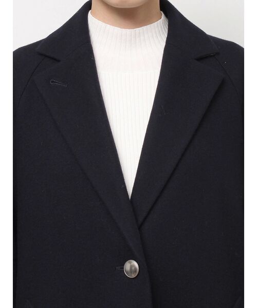 ELENDEEK（エレンディーク）の「ソリッドチェスターコート（チェスターコート・レディース・ベージュ/ネイビー・02/01）」の8枚目の写真