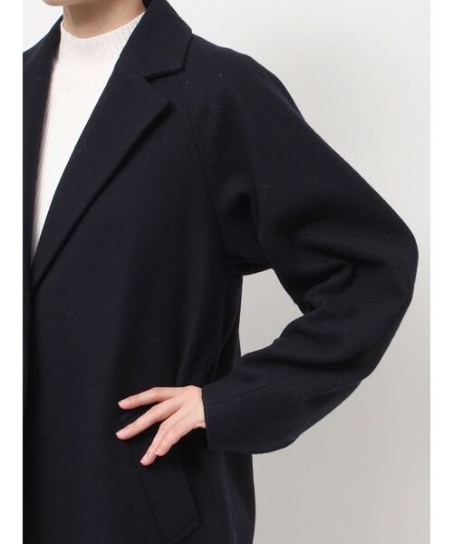 ELENDEEK（エレンディーク）の「ソリッドチェスターコート（チェスターコート・レディース・ベージュ/ネイビー・02/01）」の9枚目の写真