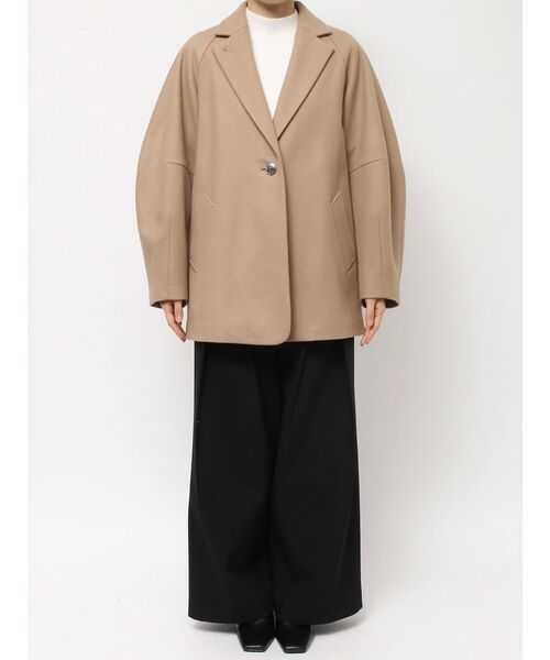 ELENDEEK（エレンディーク）の「ソリッドチェスターコート（チェスターコート・レディース・ベージュ/ネイビー・02/01）」の14枚目の写真